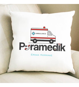 Kişiye Özel Paramedike Hediye Kare Yastık