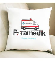 Kişiye Özel Paramedike Hediye Kare Yastık