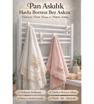 Pan Askılık Delmesiz Havlu & Bornoz Askısı 4 ADET