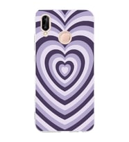 Huawei P20 Lite Uyumlu Baskılı Yumuşak Silikon Şeffaf Telefon Kılıfı