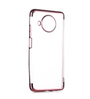 Xiaomi Redmi Note 9 Pro 5G / Xiaomi Mi 10T Lite 5G Kılıf Dört Köşeli Lazer Silikon Kılıf (Rose)