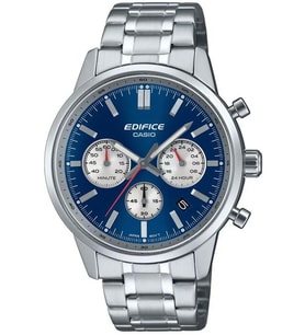 Casio Efr-575D-2A Çelik Kasa Çelik Kordon Kronometreli Takvimli Erkek Kol Saati