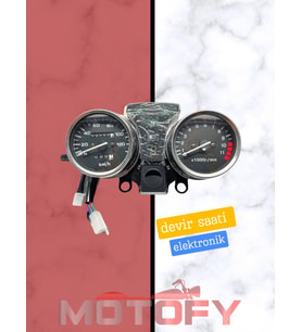 MONDİAL KT 125 KİLOMETRE SAATİ GÖSTERGE PANELİ (TEK HALAT - DEVİR SAATİ DİJİTAL)