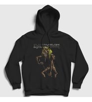 Presmono Unisex Siyah Mummy Iron Maiden Kapüşonlu Sweatshirt 86973tt
