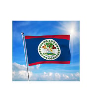 Belize Devleti Bayrağı Premium Raşel Kumaş 70x105 cm