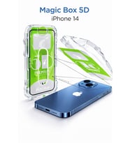 iPhone 14 Epro 5D Şeffaf Ekran Koruyucu Cam – Full Kaplama