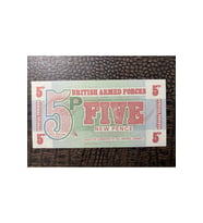 İNGİLİTERE BRİTİSH ARMED FORCED 1972 ASKERİ KAĞIT PARA 5 NEW PENCE - ÇİL