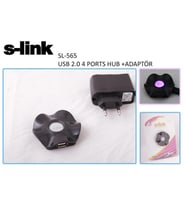 S-link SL-565 4 Port 2.0 Adaptörlü Usb Çoklayıcı