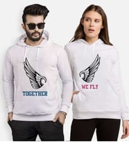 Tshirthane Together We Fly Sevgili Kombinleri Kapüşonlu Kombini (Tek Ürün Fiyatıdır.)