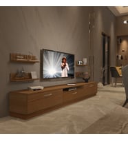 Decoraktiv Trendstyle 270R Mdf Tv Ünitesi Tv Sehpası - Naturel Ceviz