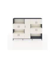 Arges Dolap 10 Raflı 9 Kapaklı 220x30x163 Antrasit-Aytaşı