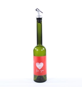 Sevgililer Günü Konseptli Sosluk Siyah 500 ml (Akıtıcılı) Love You