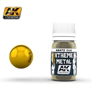 AK 472 30 ml. Altın Rengi, Xtreme Metal Serisi Model Boyası