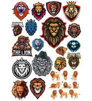 Aslan Sticker Set 11 18 Parça Telefon, Tablet, Defter, Laptop Sticker