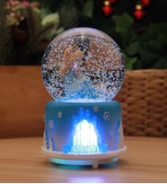 Frozen Şatolu Işıklı ve Müzikli Kar Küresi Büyük Boy