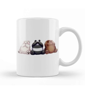 We Bare Bears 01 Kupa Bardak Porselen