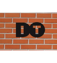DO IT Dekoratif Tablo Ahşap Duvar Yazısı Dekoratif Duvar Süsü (Siyah - Beyaz)