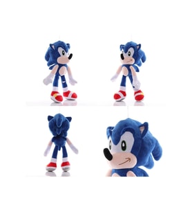 Mavi Sonic Boom Arkadaşları Büyük Boy Kirpi Sonic Figür Peluş Oyuncak Es66088