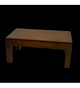 Orta Sehpa 13563 KÜT Model Ahşap Kutu Ayak MDF Parlak Ceviz Natüre Tabla El Yapı