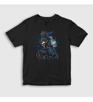 Presmono Unisex Çocuk Siyah Sub Zero V4 Mortal Kombat T-Shirt 147999tt