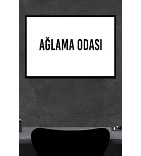 Ağlama Odası Ahşap Poster (27x18)