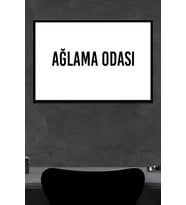 Ağlama Odası Ahşap Poster (27x18)