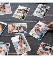 BK Gift Kişiye Özel Fotoğraflı 10x15 Klasik Fotoğraf Baskısı(18 Adet), Baskılı Fotoğraf, Sevgiliye Hediye, (Beyaz)