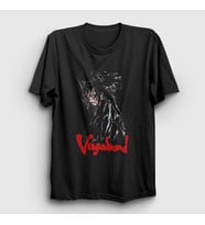 Presmono Unisex Siyah Musashi Miyamoto V2 Manga Vagabond T-Shirt 492347tt