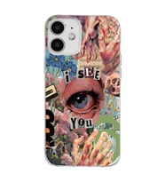 Iphone 12 Uyumlu Aesthetic Kolaj Desenli Şeffaf Telefon Kılıfı