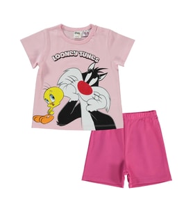 Tweety Baskılı 6-18 Ay Takım - Pembe