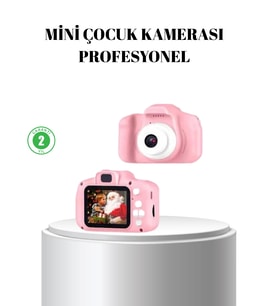 Pembe Mini 1080p Hd Çocuk Kamera – 8mp, Video Kaydı,tf Kart Destekli