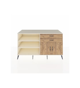 Kronos Konsol 3 Raflı 2 Çekmeceli 2 Kapaklı 176x59x99 Aytaşı-Çam
