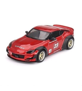 Mini GT 722 Nissan Z Pandem Passion Red LHD Model Araba