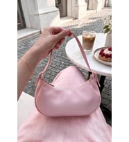Fermuarlı Yan Toka Detaylı Trend Model Minimalist Kadın Kol ve Omuz Askılı Baget Çanta