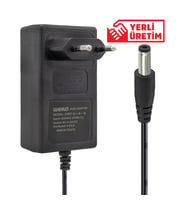 WEKO 9 VOLT - 2 AMPER 5.5*2.5 UÇLU YERLİ ÜRETİM PLASTİK KASA PRİZ TİPİ ADAPTÖR
