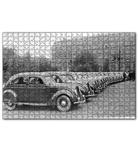 Cakapuzzle Sıralanmış Volvo PV36 Carioca Fabrika Önünde  Puzzle Yapboz MDF (Ahşap) (120 Parça)