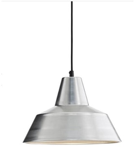 Retro Metal Sarkıt Avize Rustik Tekli Sarkıt Krom İçi Beyaz Cafe Mutfak Aydınlatma 22 cm
