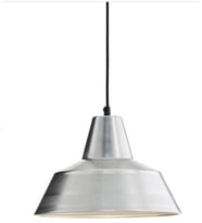 Retro Metal Sarkıt Avize Rustik Tekli Sarkıt Krom İçi Beyaz Cafe Mutfak Aydınlatma 22 cm