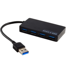 TAPLIN 4 Port USB 3.0 2.0 Hub Çoklayıcı Çoğaltıcı Switch (Siyah)