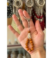 Küre Açık Kahve Tesbih Anahtarlık