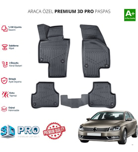 PASSAT B7 ARACA ÖZEL 3D PASPAS 2011 2012 2013 2014