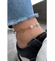 İncili Yonca Model Kadın Çelik Halhal
