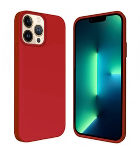 Apple iPhone 13 Pro 6.1'' İçi Kadife Silikon Kılıf Kırmızı