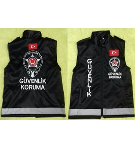 BÜYÜK BEDEN.ÖZEL GÜVENLİK YELEĞİ AL.YAZILARI NAKIŞ İŞLEMELİ SİLİNMEZ,SİVİLE SATILMAZ.