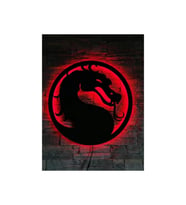 Mony Tasarım Mortal Kombat Ejderha Led Işıklı Tablo
