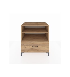 Kronos Şifonyer 2 Raflı Tek Çekmeceli 88x59x96 Çam-Çam