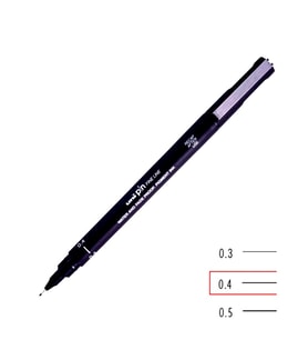 Unipin Finelıne Akrilik Uçlu Kalem 0,4 Siyah