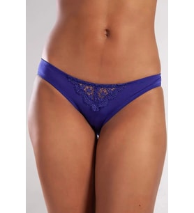 Giyim Golshan Garland Mini Slip, Kadın Güpürlü Saks Külot