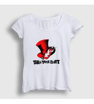 Presmono Kadın Beyaz Persona 5 Take Your Heart T-Shirt 424579tt