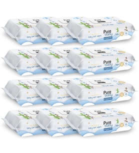 Pure Baby Organic Yenidoğan Islak Havlu 12x70 (840 Yaprak)